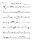 What Child is This? (Greensleeves) for Cello Duet and Optional Guitar