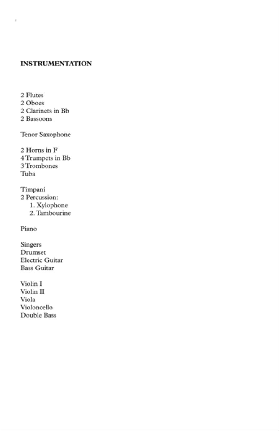 I'm So Excited Full Orchestra scores gallery preview page 2