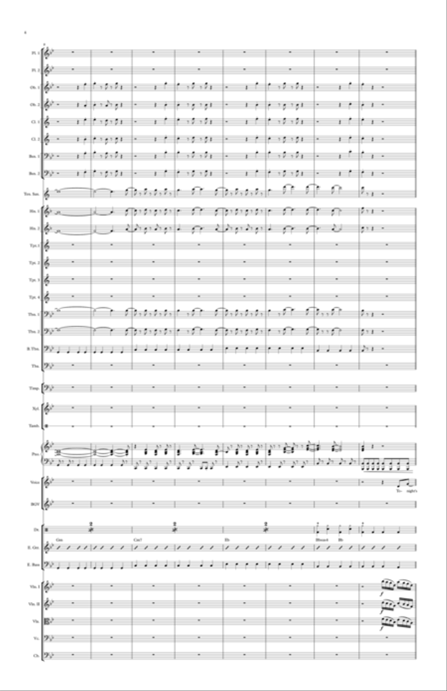 I'm So Excited Full Orchestra scores gallery preview page 4