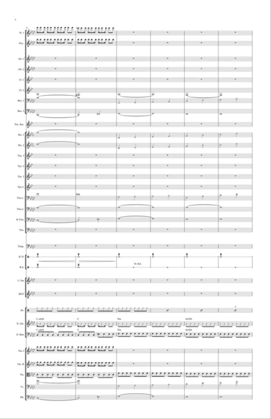 It's Raining Men Full Orchestra scores gallery preview page 4