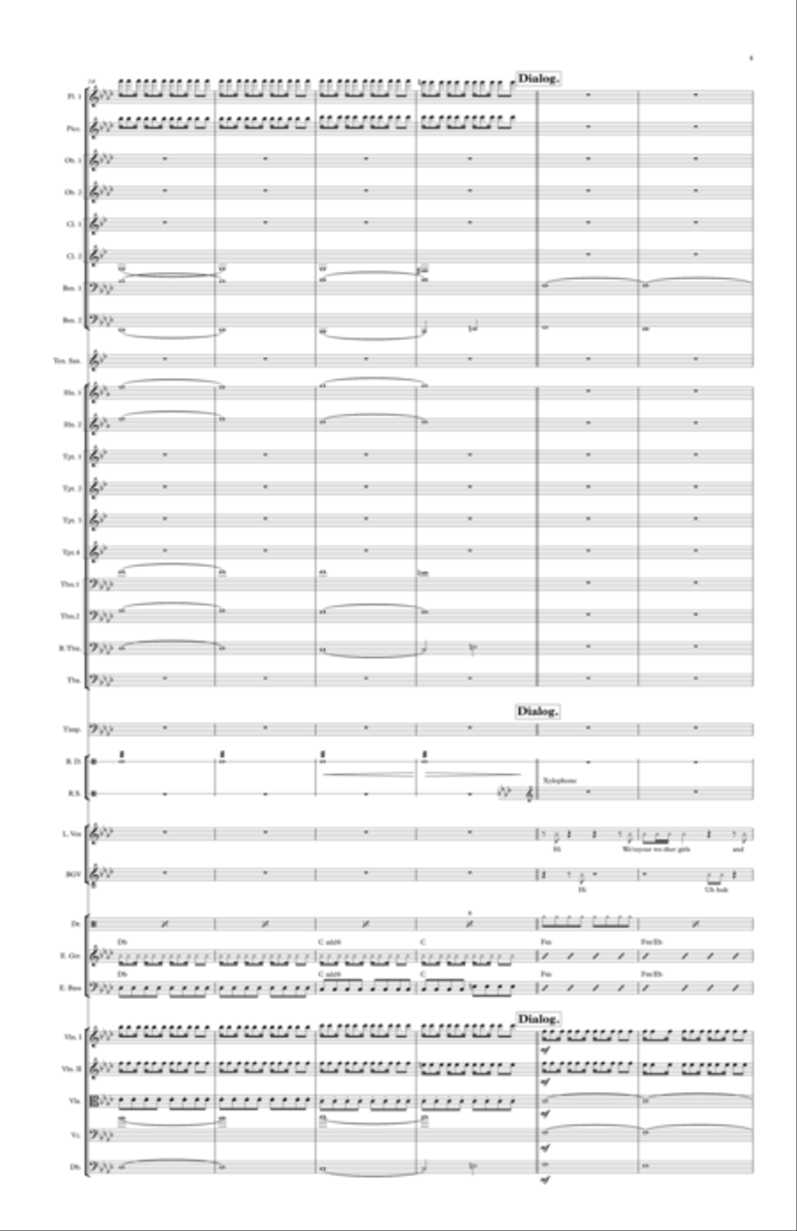 It's Raining Men Full Orchestra scores gallery preview page 5