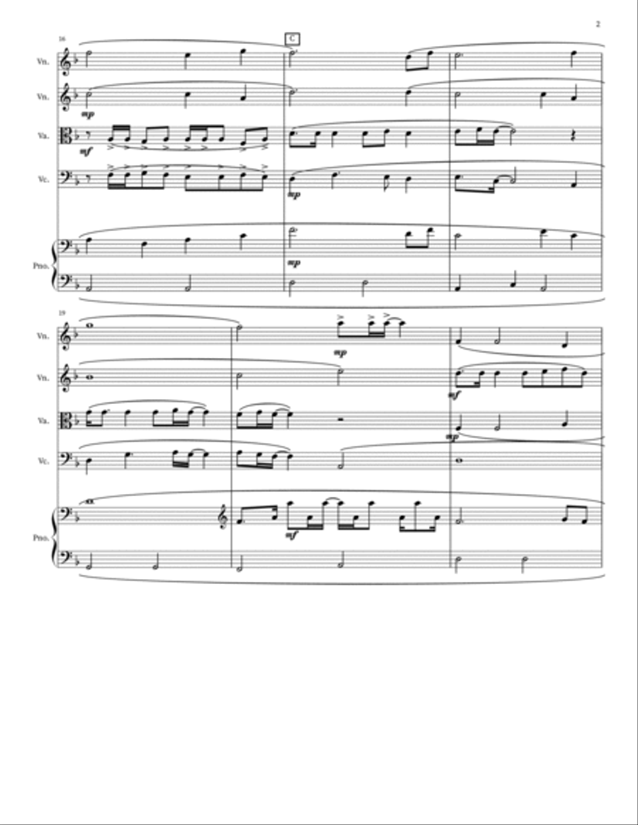 Ohne Dich Cello scores gallery preview page 2
