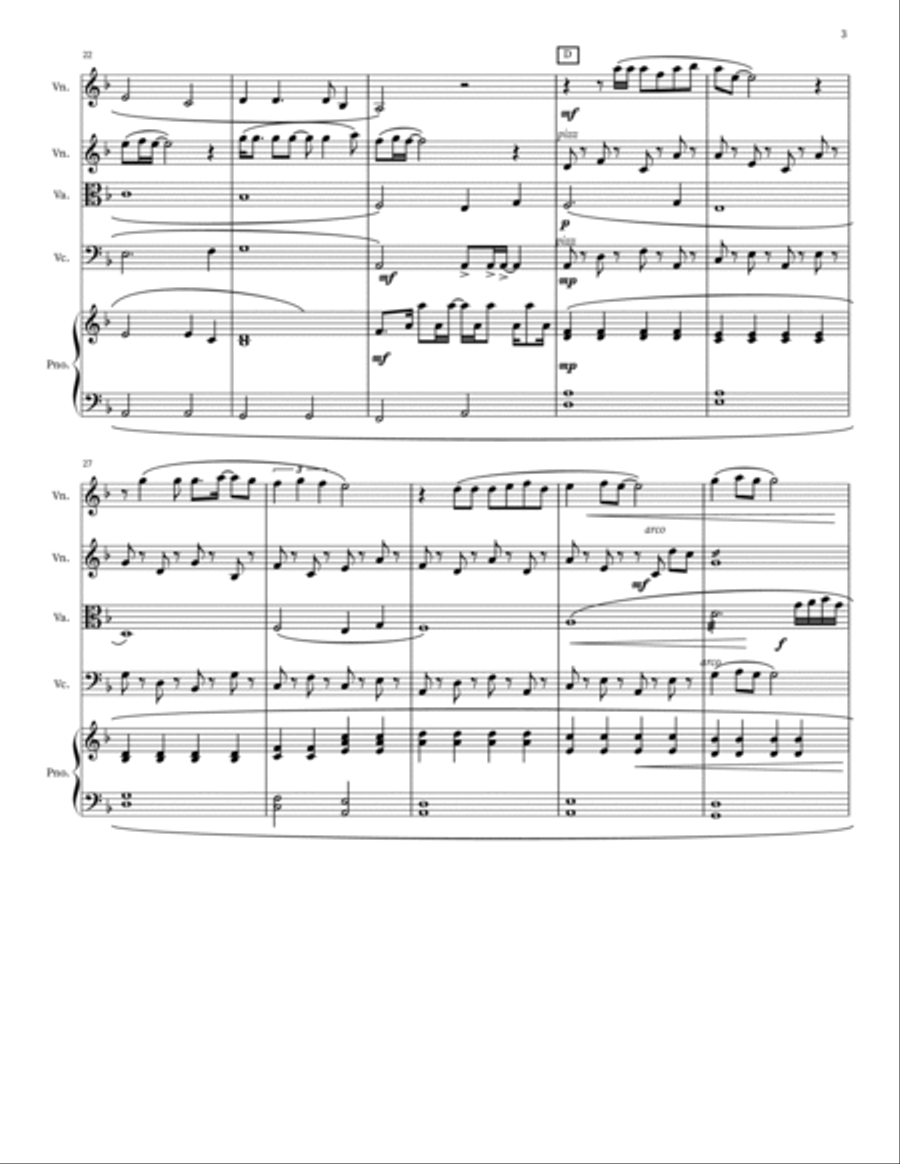 Ohne Dich Cello scores gallery preview page 3