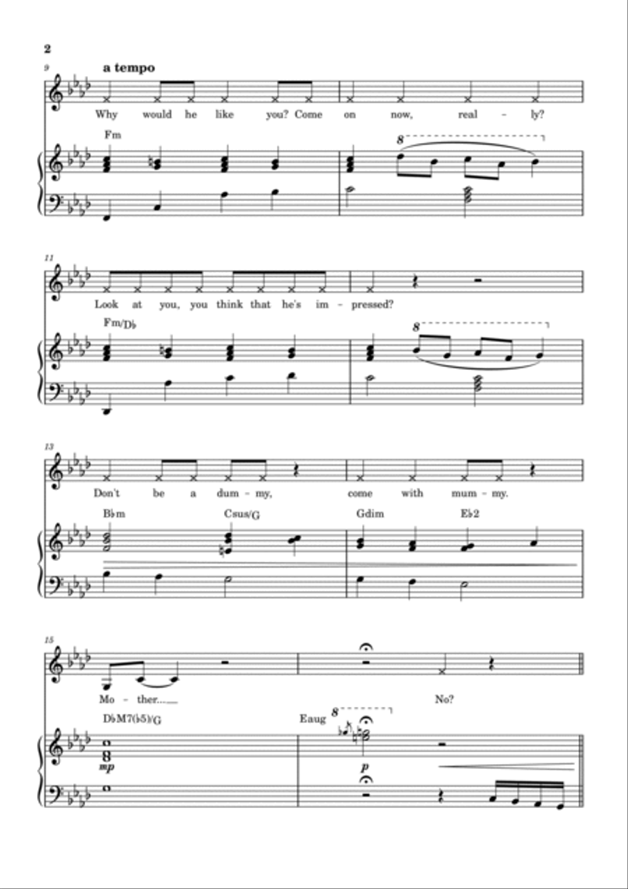 Mother Knows Best (reprise) by Glenn Slater - Voice