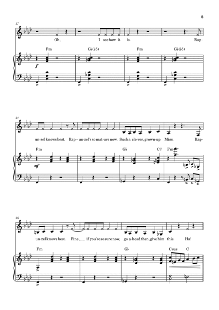Mother Knows Best (reprise) Voice scores gallery preview page 3