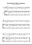 We Wish You a Merry Christmas (for solo french horn with piano accompaniment) mini preview