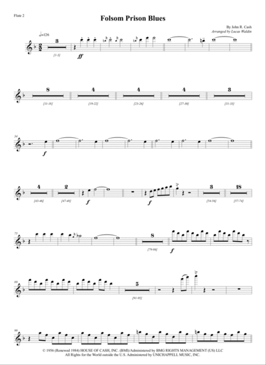 Folsom Prison Blues Full Orchestra scores gallery preview page 2