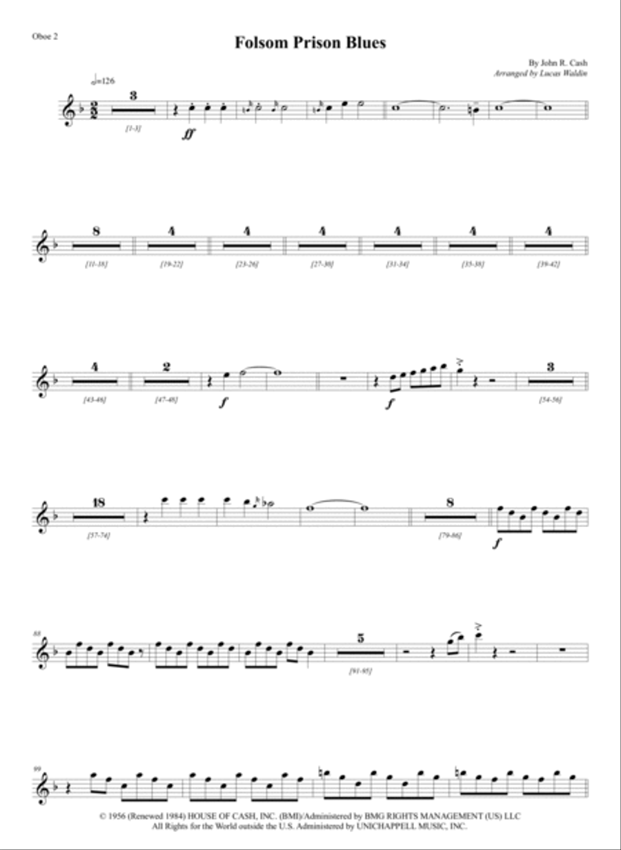 Folsom Prison Blues Full Orchestra scores gallery preview page 4