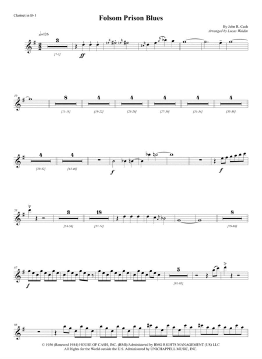 Folsom Prison Blues Full Orchestra scores gallery preview page 5
