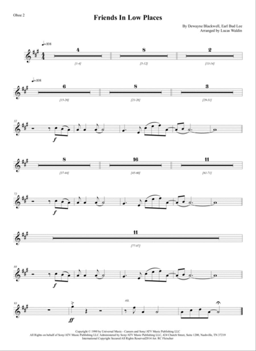 Friends In Low Places Full Orchestra scores gallery preview page 4