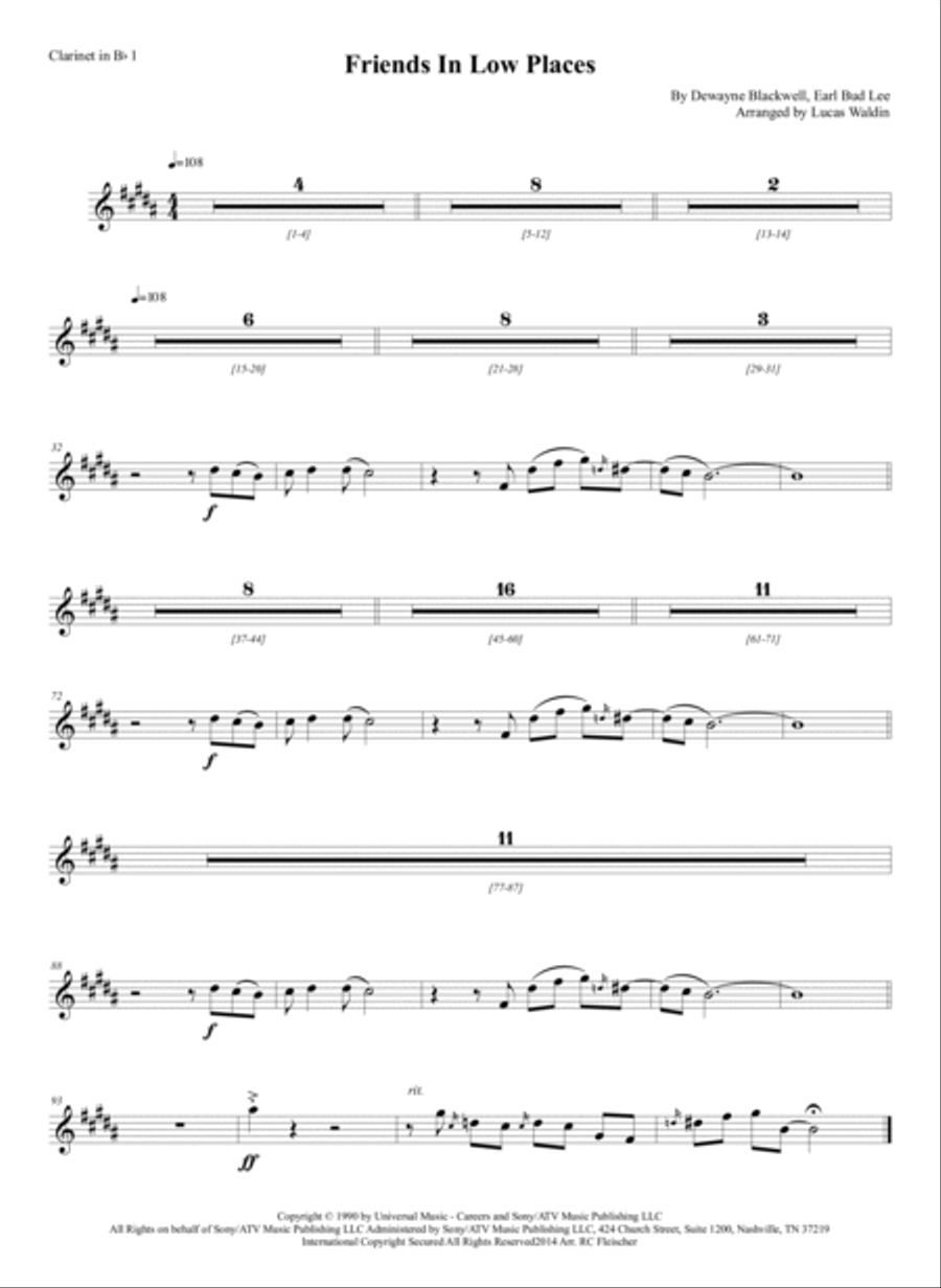 Friends In Low Places Full Orchestra scores gallery preview page 5