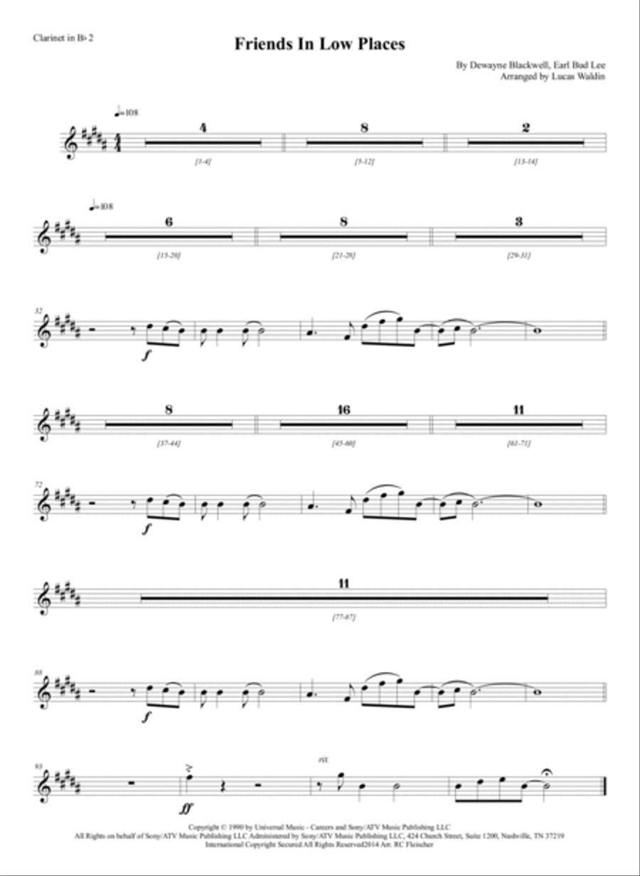 Friends In Low Places Full Orchestra scores gallery preview page 6