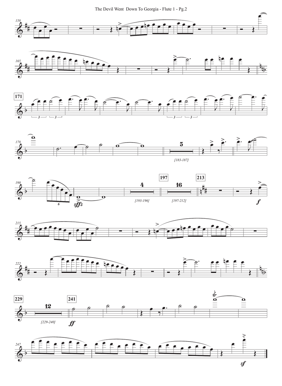 The Devil Went Down To Georgia Full Orchestra scores gallery preview page 2