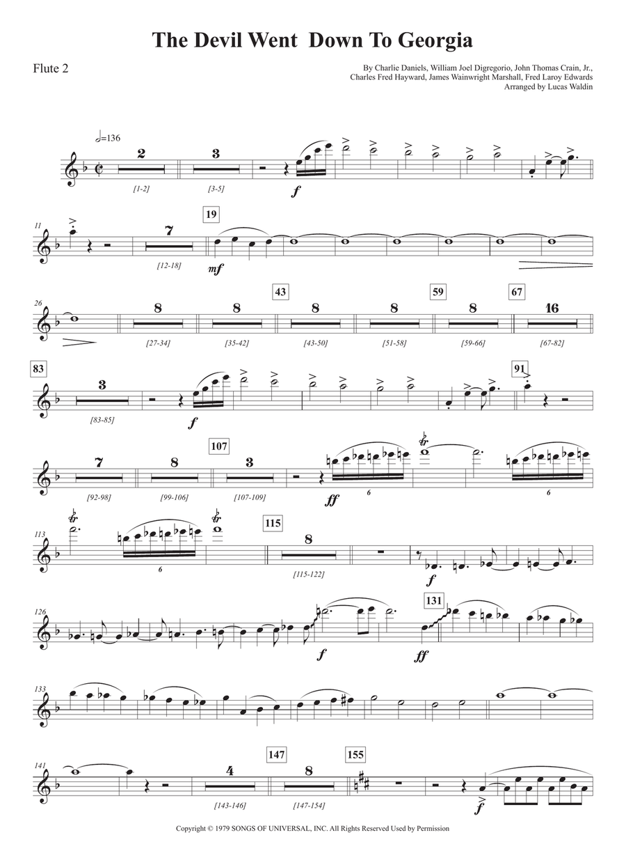 The Devil Went Down To Georgia Full Orchestra scores gallery preview page 3