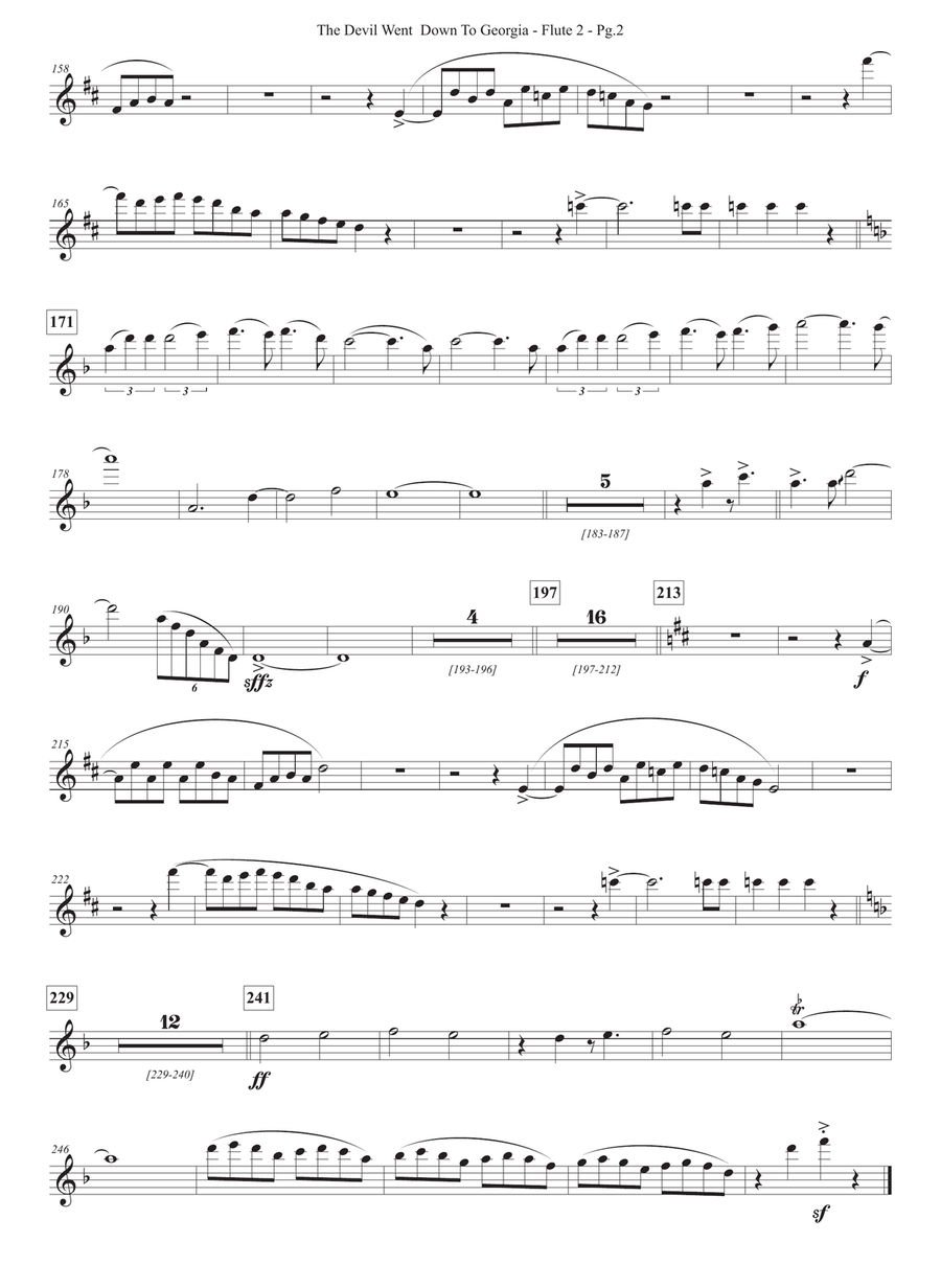 The Devil Went Down To Georgia Full Orchestra scores gallery preview page 4