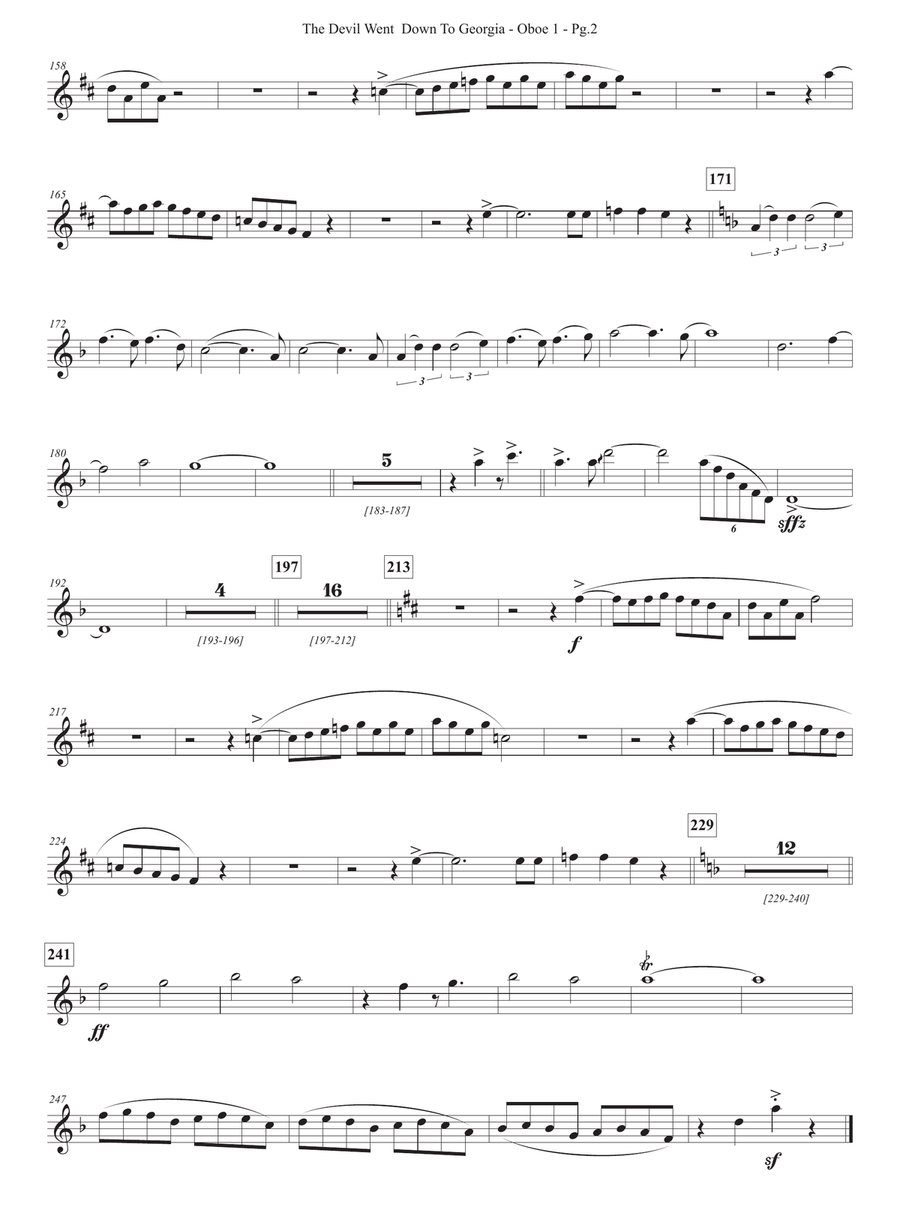 The Devil Went Down To Georgia Full Orchestra scores gallery preview page 6