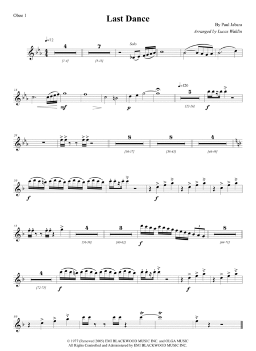 Last Dance Full Orchestra scores gallery preview page 3