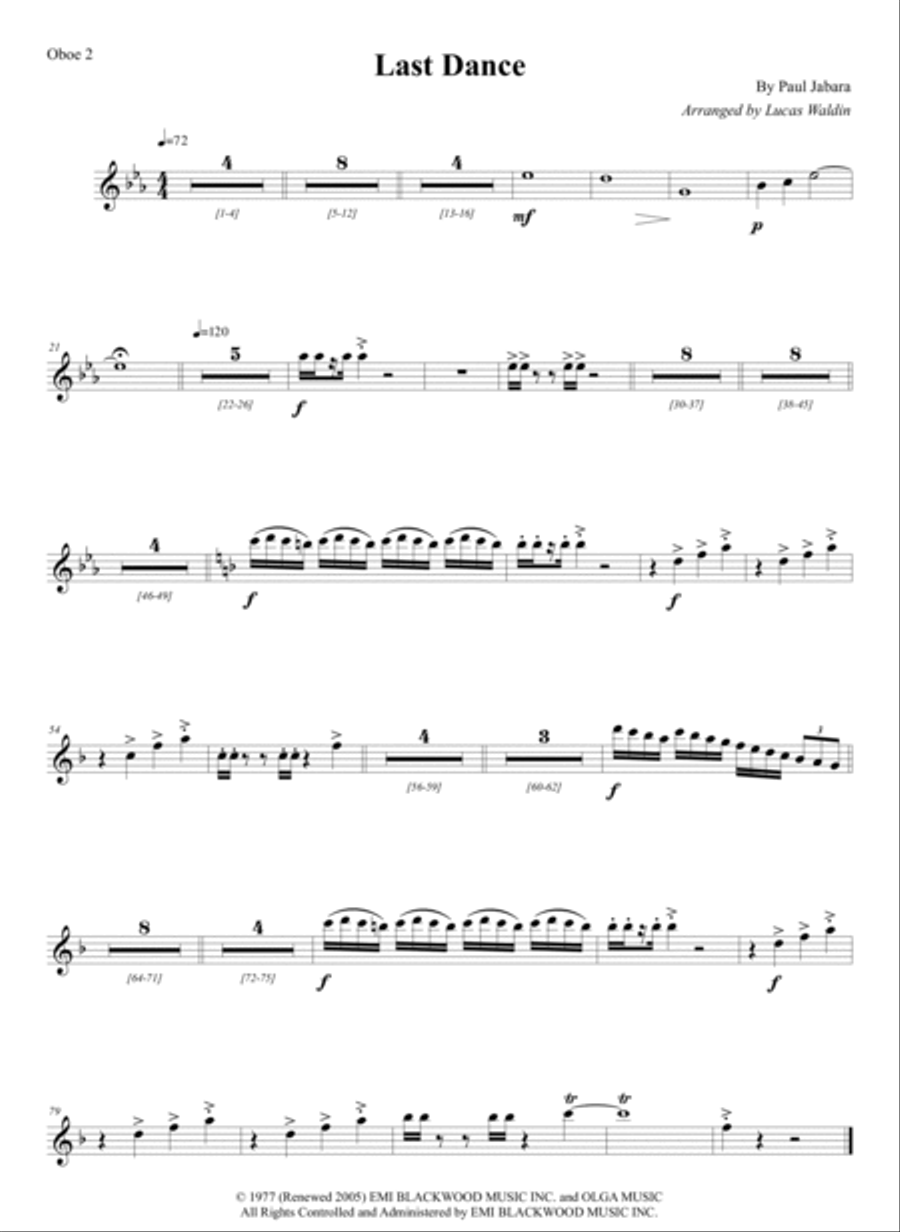 Last Dance Full Orchestra scores gallery preview page 4