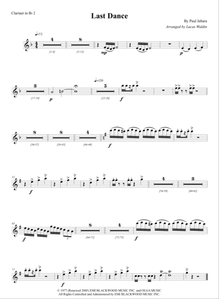 Last Dance Full Orchestra scores gallery preview page 6
