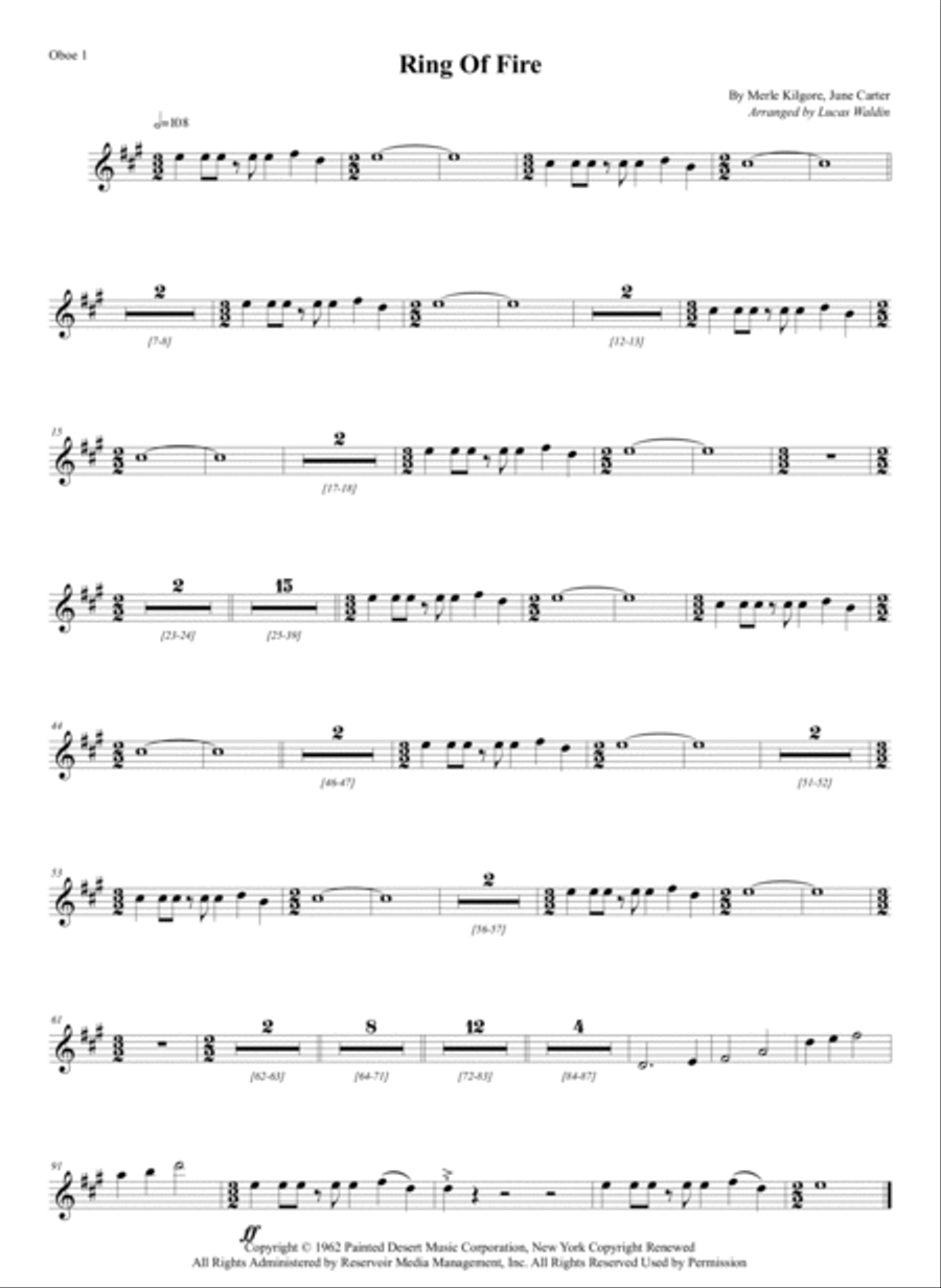Ring Of Fire Full Orchestra scores gallery preview page 3