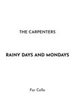 Rainy Days And Mondays mini preview