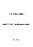 Rainy Days And Mondays mini preview