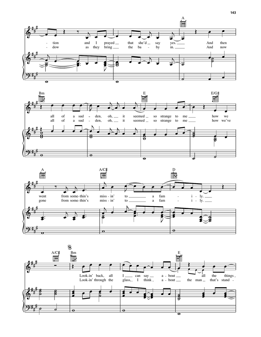 He Didn't Have To Be Piano, Vocal, Guitar scores gallery preview page 4