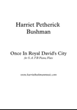 Once in Royal David's City
