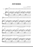 Bach / Gounod Ave Maria in D major • soprano sheet music with piano accompaniment and chords