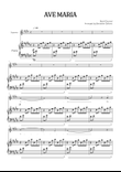 Bach / Gounod Ave Maria in E major • soprano sheet music with piano accompaniment