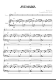 Bach / Gounod Ave Maria in G major • soprano sheet music with piano accompaniment and chords