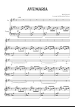 Bach / Gounod Ave Maria in A major • contralto sheet music with piano accompaniment