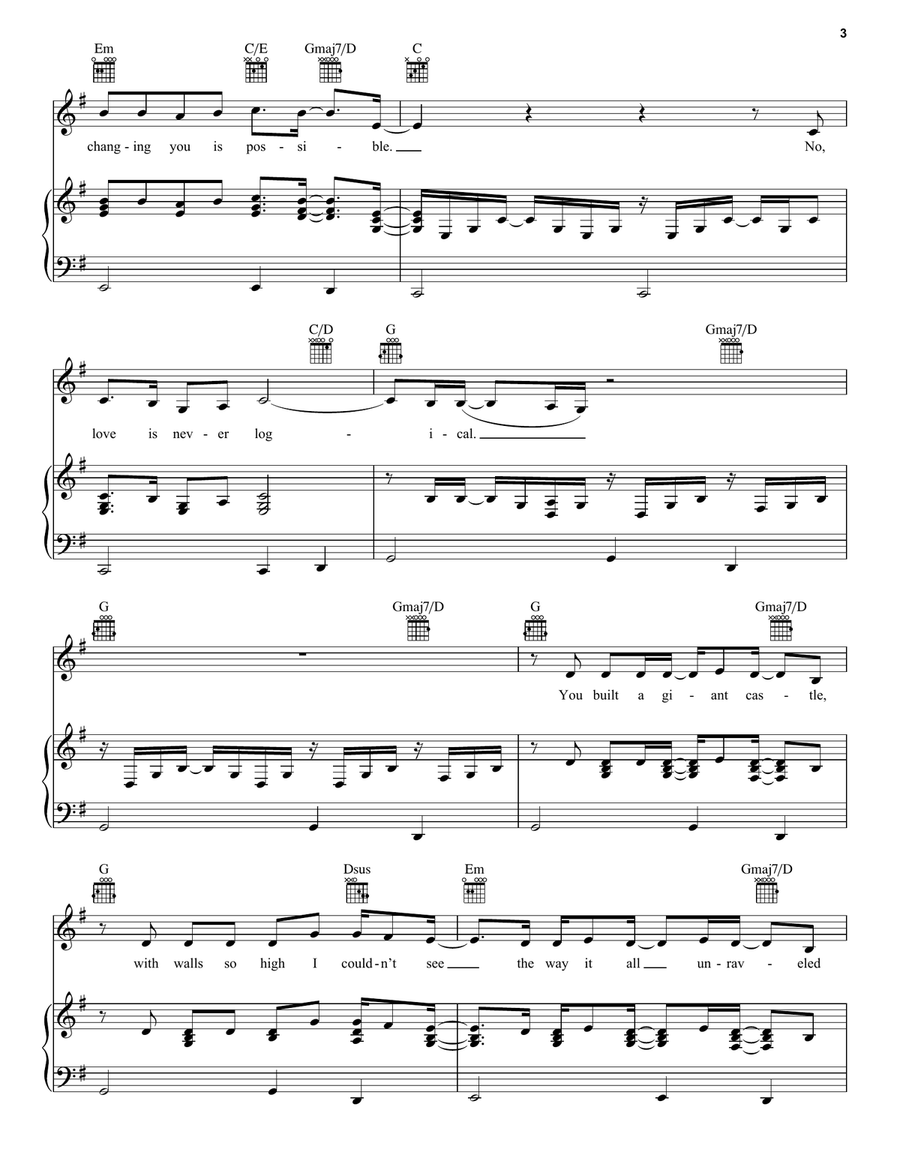 logical logical Piano, Vocal, Guitar scores gallery preview page 3