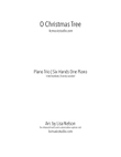 O Christmas Tree Piano Tree (1 piano, 6 hands ), Intermediate