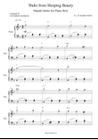 Waltz from Sleeping Beauty (For Easy Piano Solo)