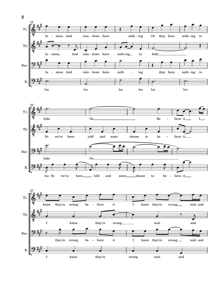The Rainbow Connection The Rainbow Connection TTBB scores gallery preview page 2