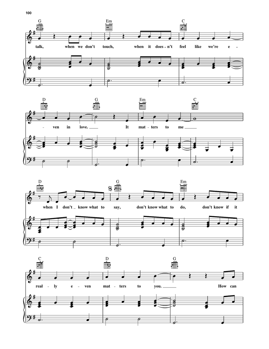 It Matters To Me It Matters To Me Piano, Vocal, Guitar scores gallery preview page 3