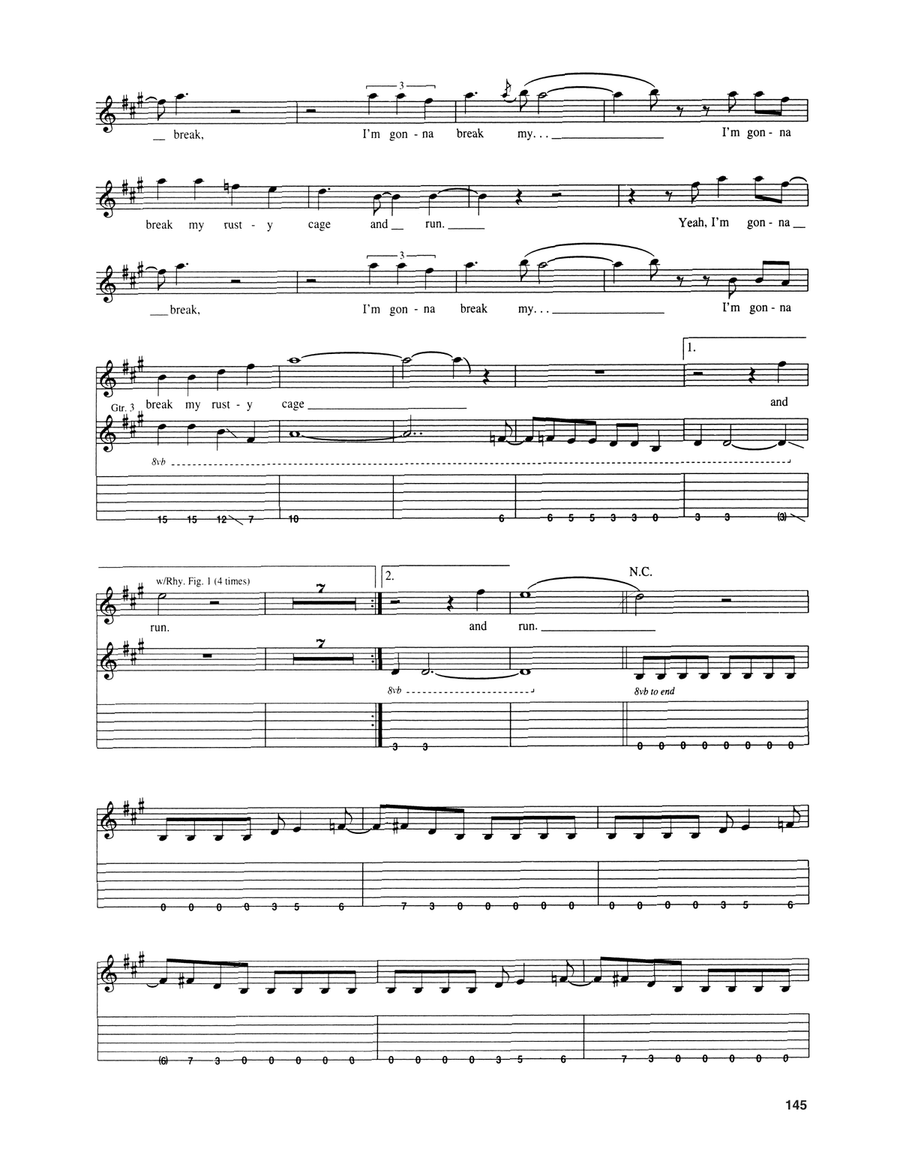 Rusty Cage Rusty Cage Acoustic Guitar scores gallery preview page 3