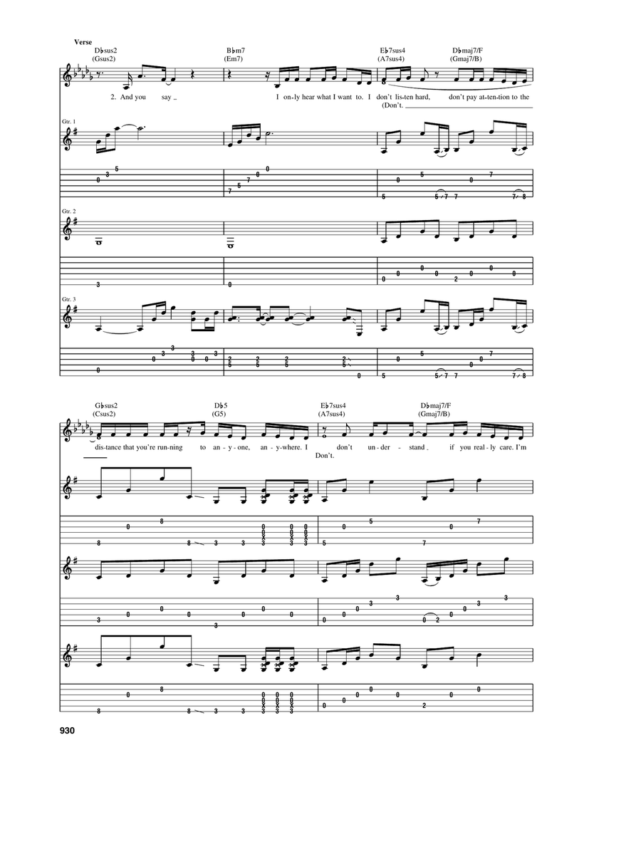 Stay Stay Acoustic Guitar scores gallery preview page 3