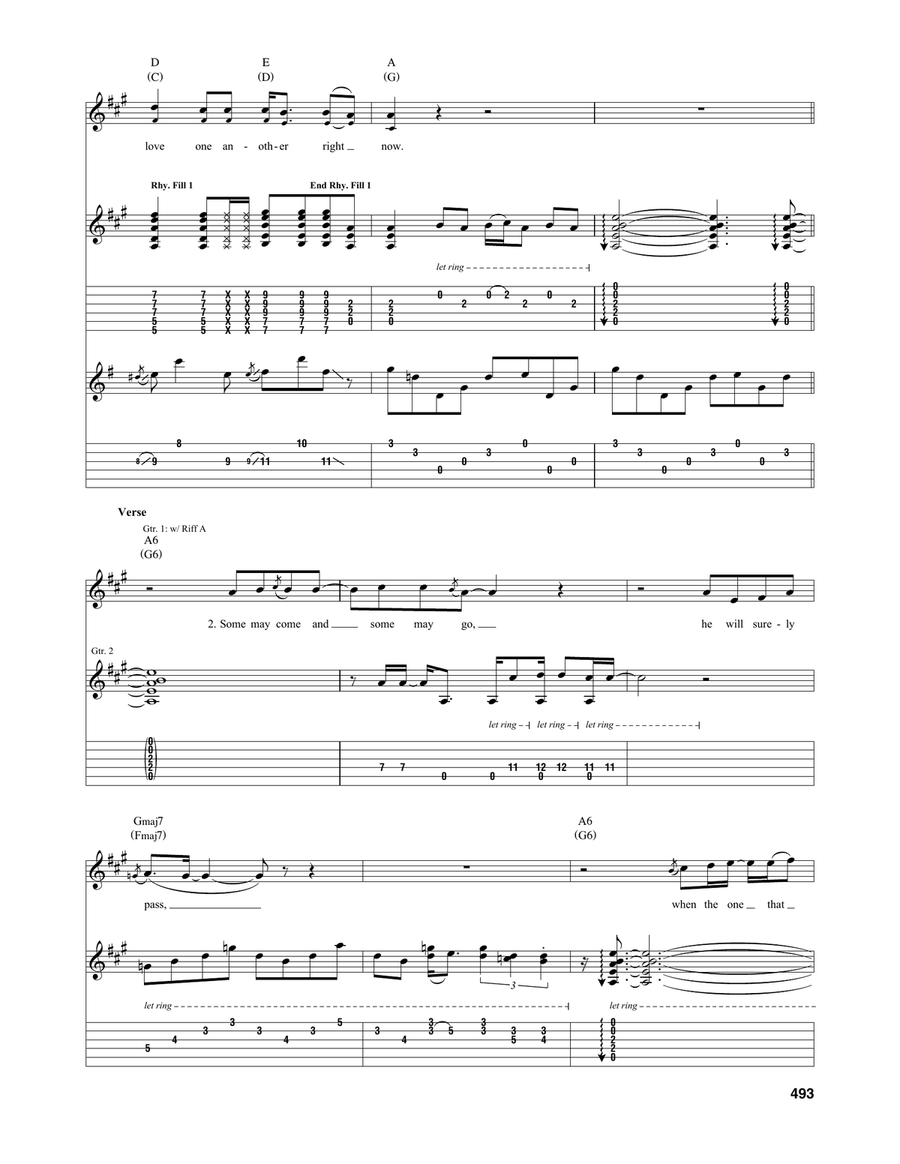 Let's Get Together (Get Together) Acoustic Guitar scores gallery preview page 5