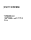 Three Pieces for Violin and Piano