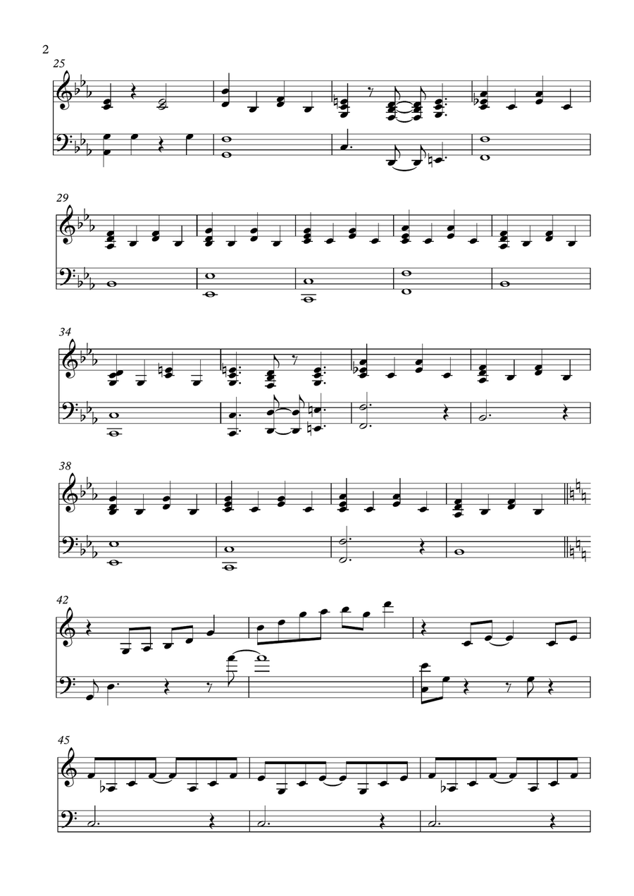 Even The Nights Are Better Easy Piano scores gallery preview page 2