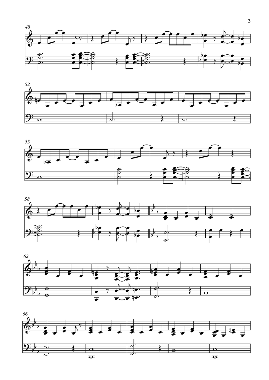 Even The Nights Are Better Easy Piano scores gallery preview page 3