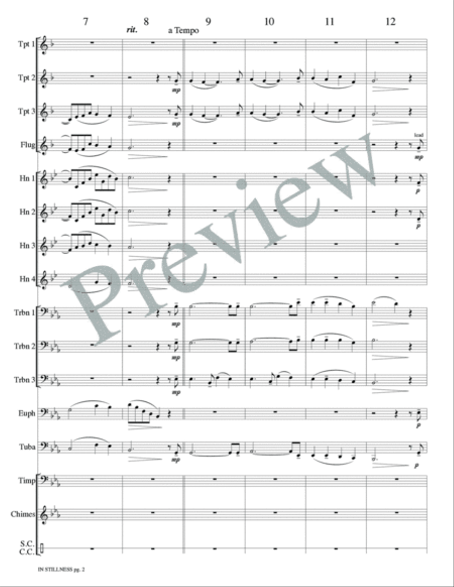 In Stillness from Transcendent Light Score scores gallery preview page 4