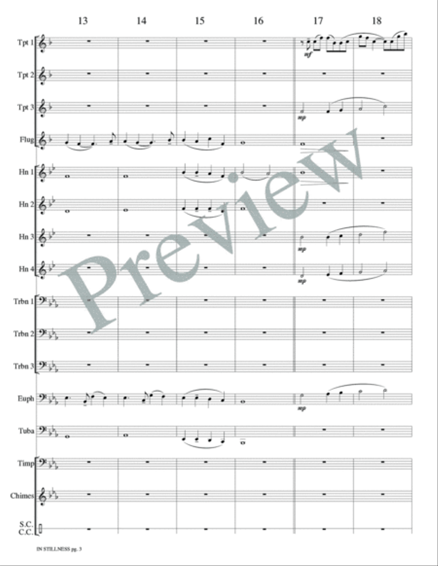 In Stillness from Transcendent Light Score scores gallery preview page 5
