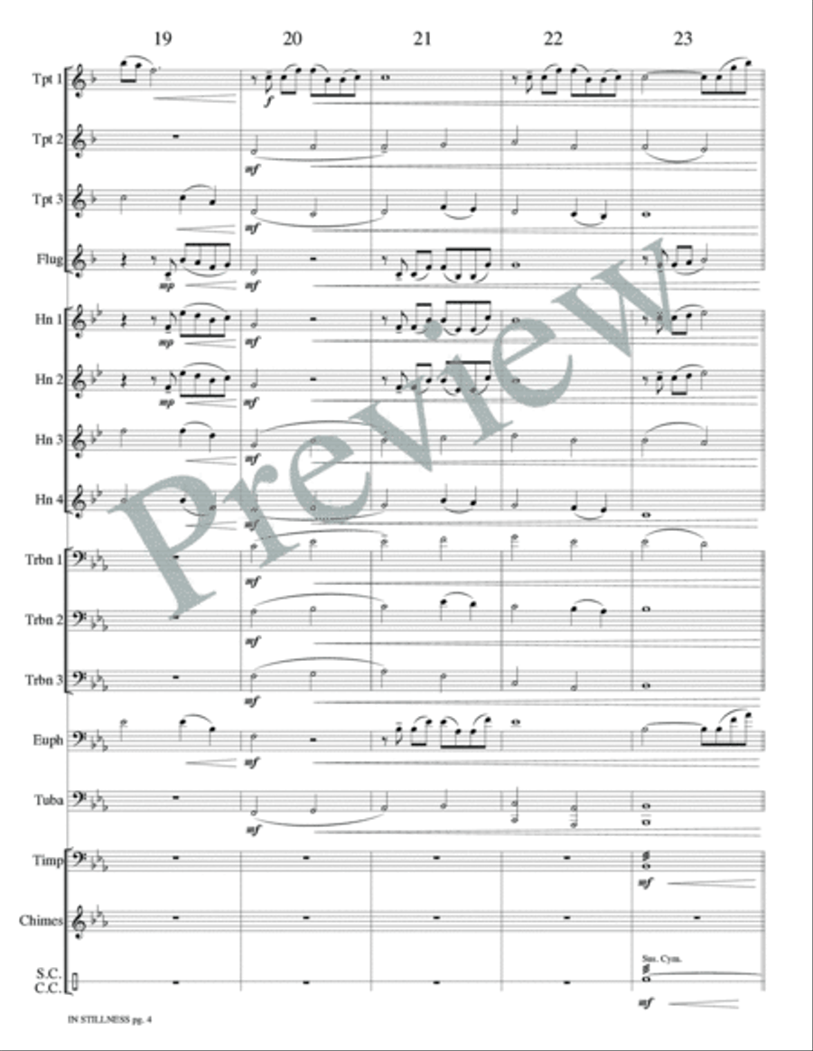 In Stillness from Transcendent Light Score scores gallery preview page 6