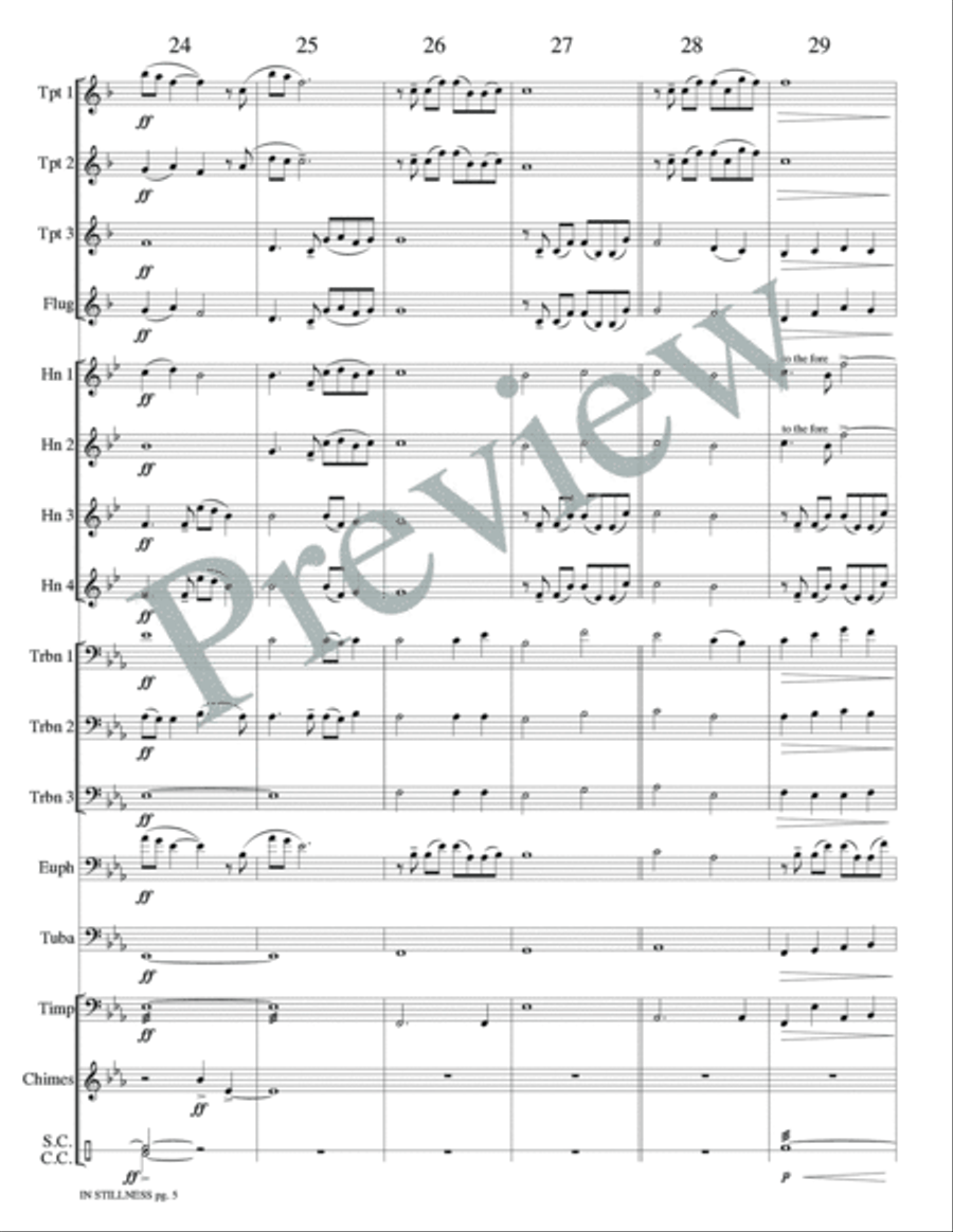 In Stillness from Transcendent Light Score scores gallery preview page 7