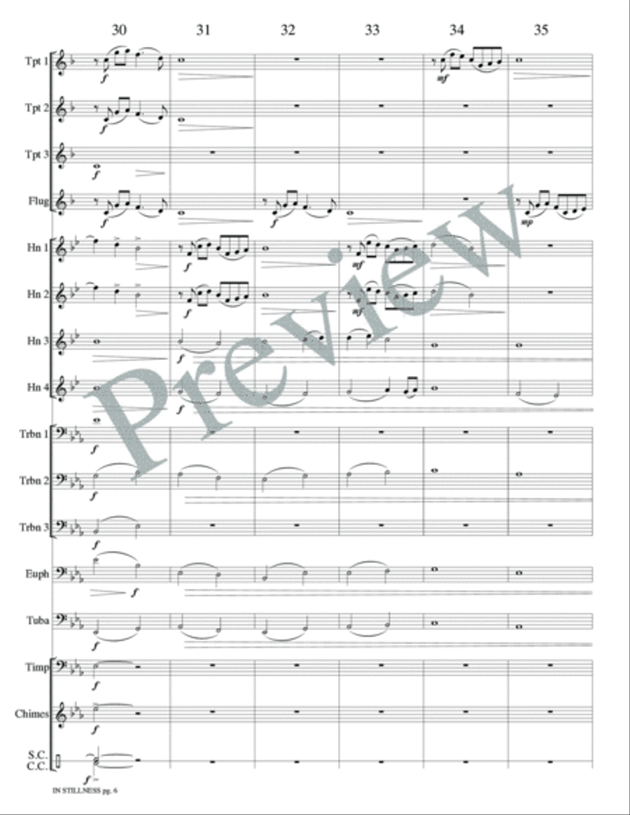 In Stillness from Transcendent Light Score scores gallery preview page 8