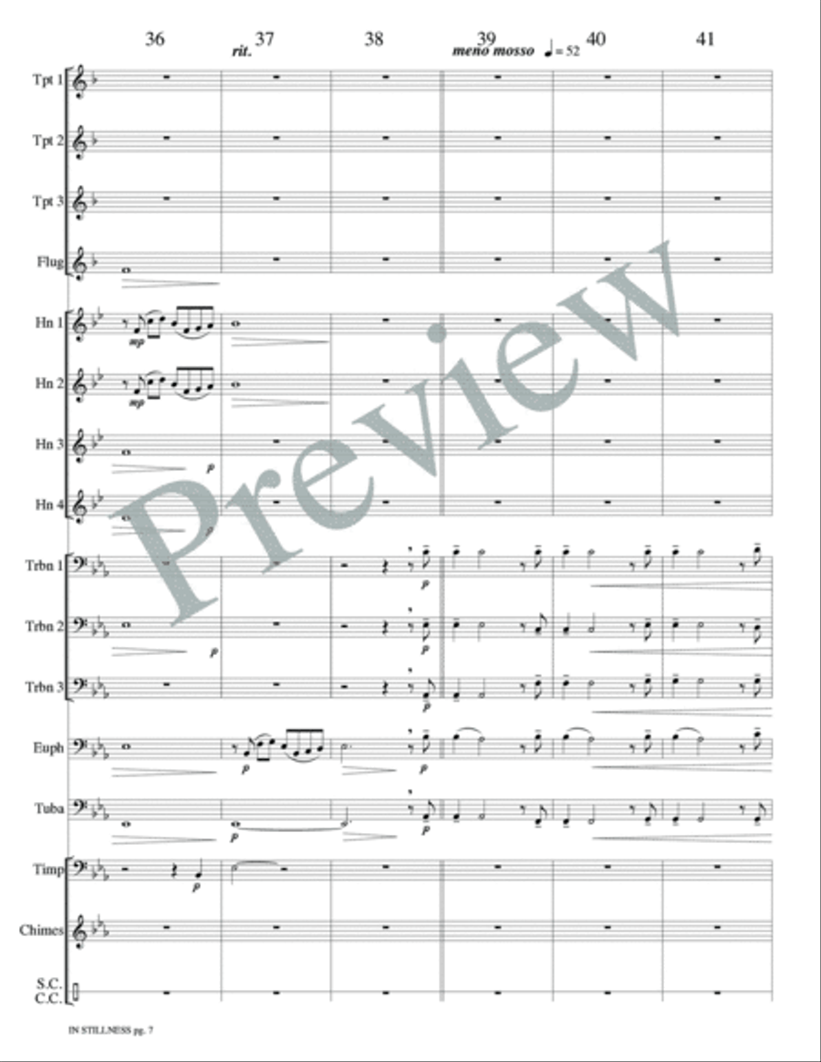 In Stillness from Transcendent Light Score scores gallery preview page 9