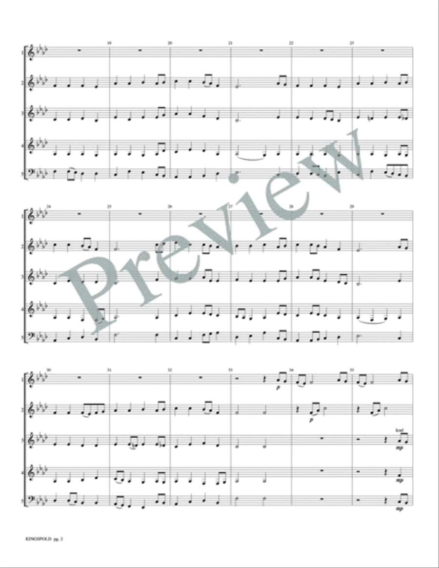 Kingsfold by David Marlatt Woodwind Ensemble - Sheet Music page 4